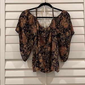 Flowered Abbeline blouse